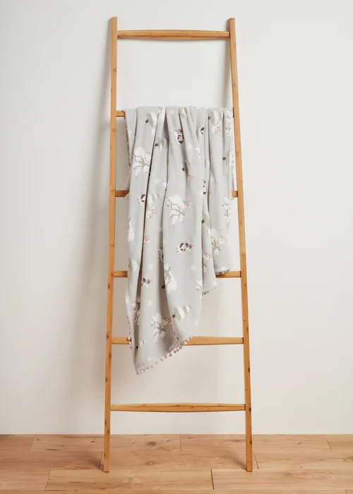 Wondrous Penguin & Bear Pom Throw Image 1