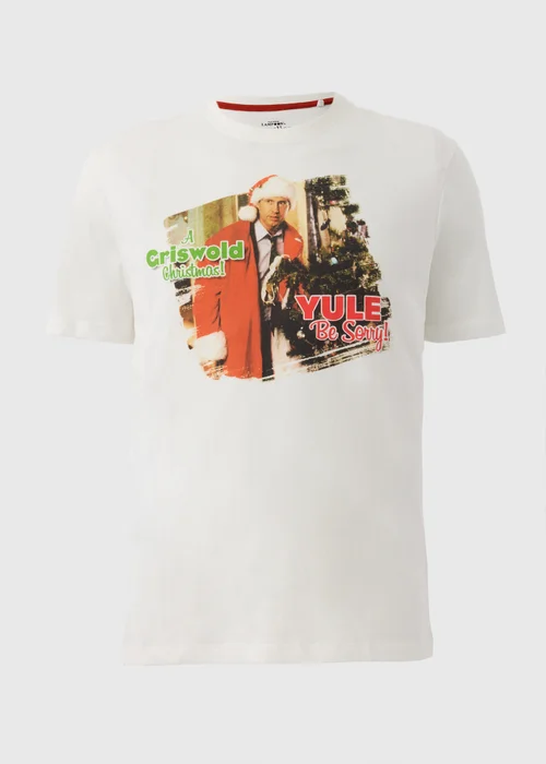 National Lampoon Ecru Christmas T-Shirt - S Image 4