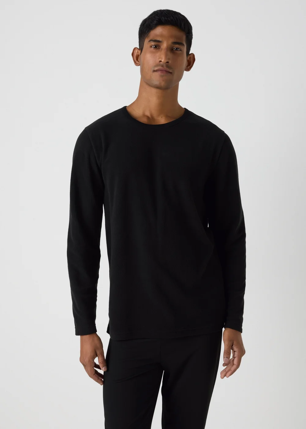 Black Fleece Long Sleeve T-Shirt - S Image 2