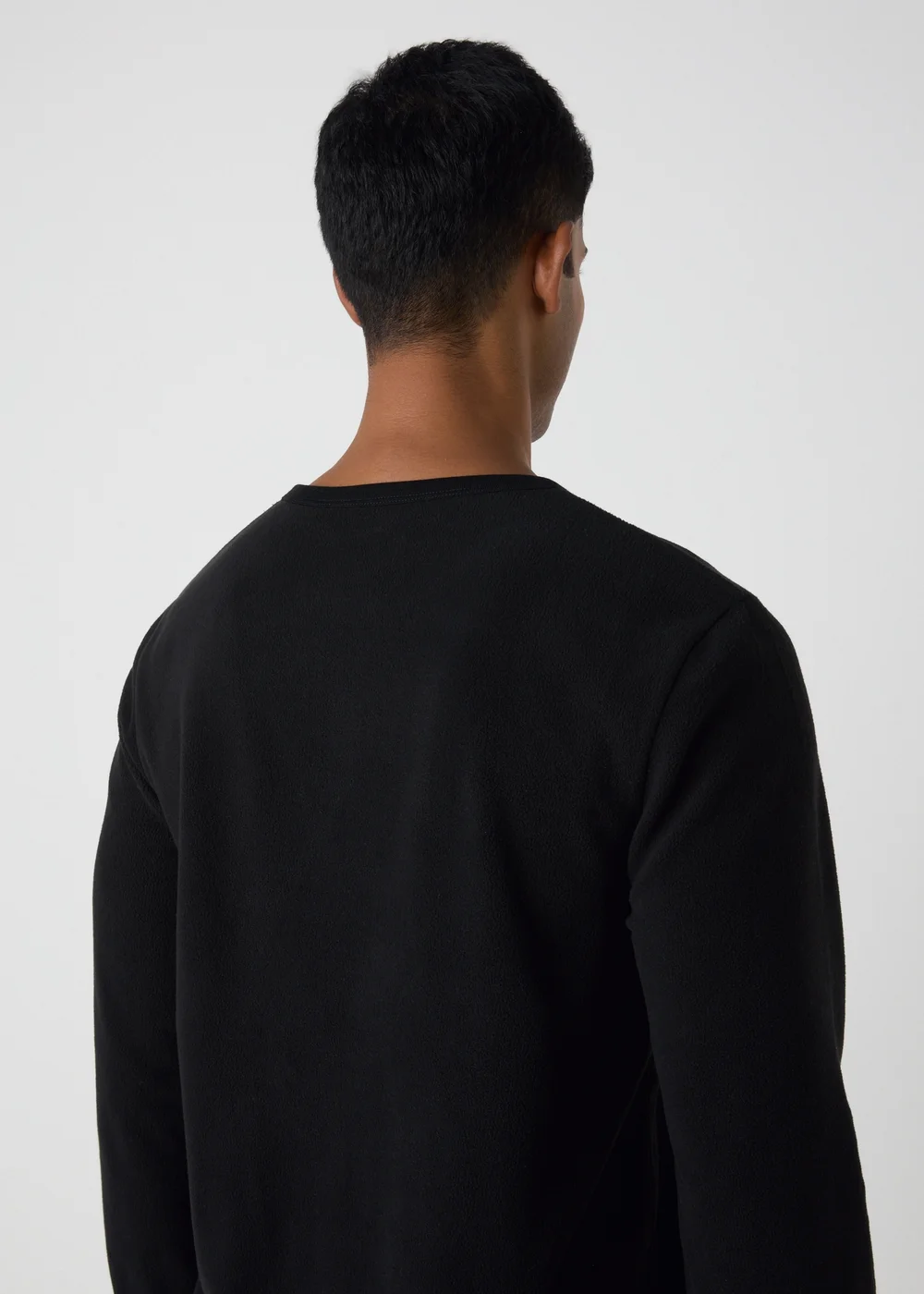 Black Fleece Long Sleeve T-Shirt - S Image 3