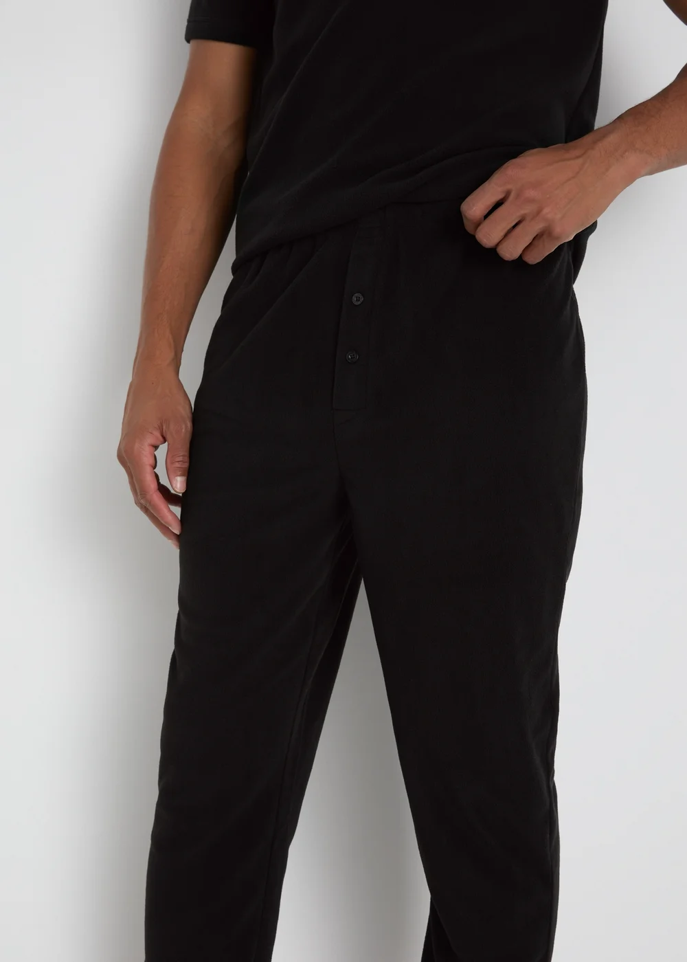 Black Fleece Long Jogging Bottoms - S Image 3