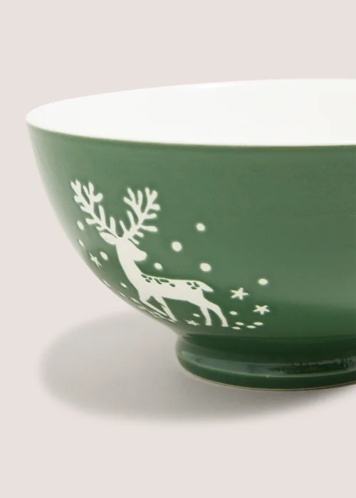 Winter Poem Green Tree Bowl Image 2