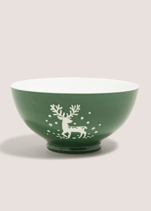 Winter Poem Green Tree Bowl Image 1