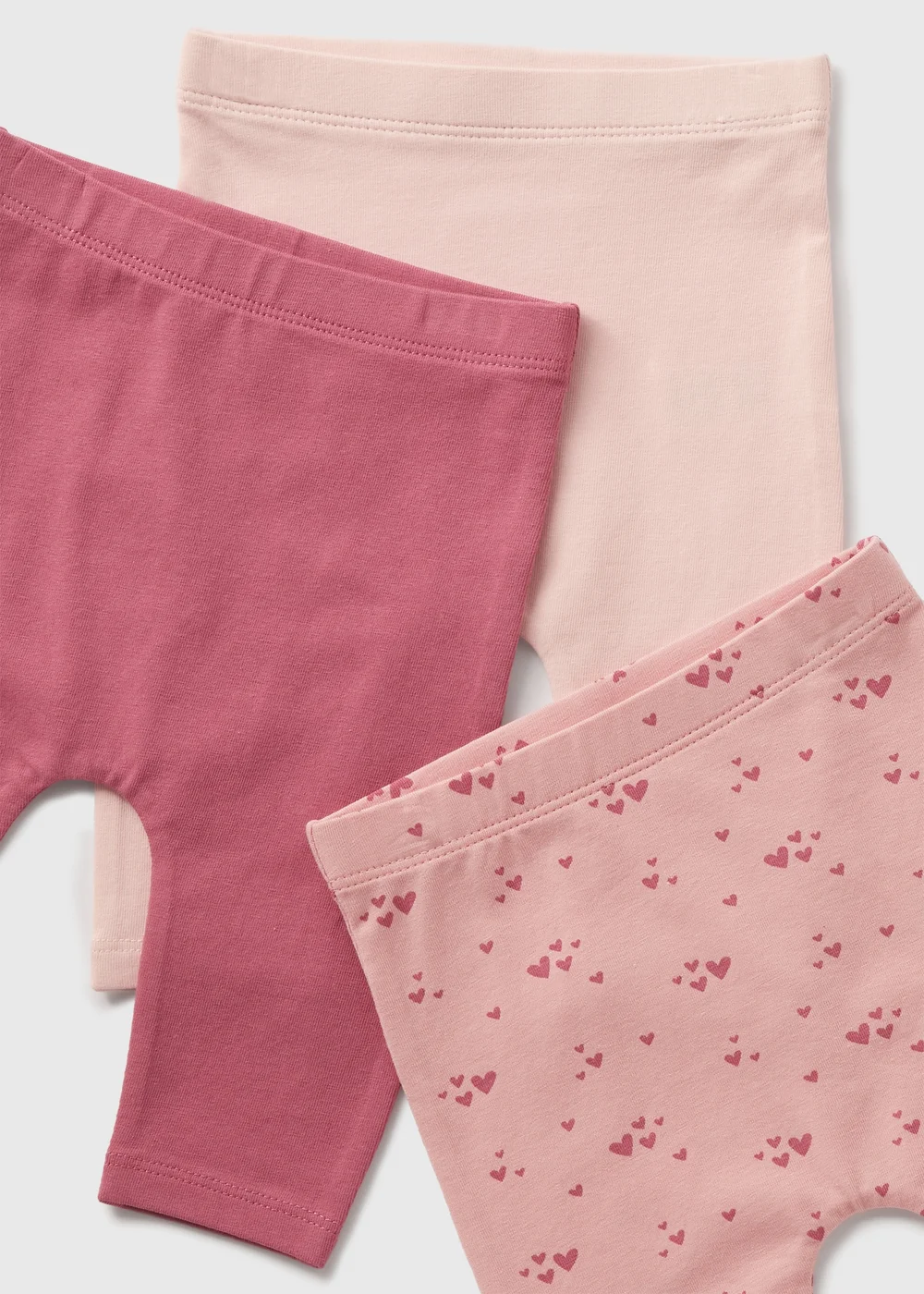 3 Pack Baby Pink Leggings (Newborn-23mths) - 9-12 months Image 2