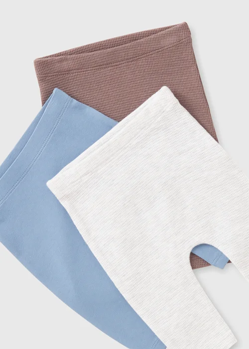 3 Pack Baby Multicoloured Leggings (Newborn-23mths) - Up to 1 Month Image 2