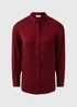 Burgundy Crinkle Satin Shirt - Size 8 Image 4