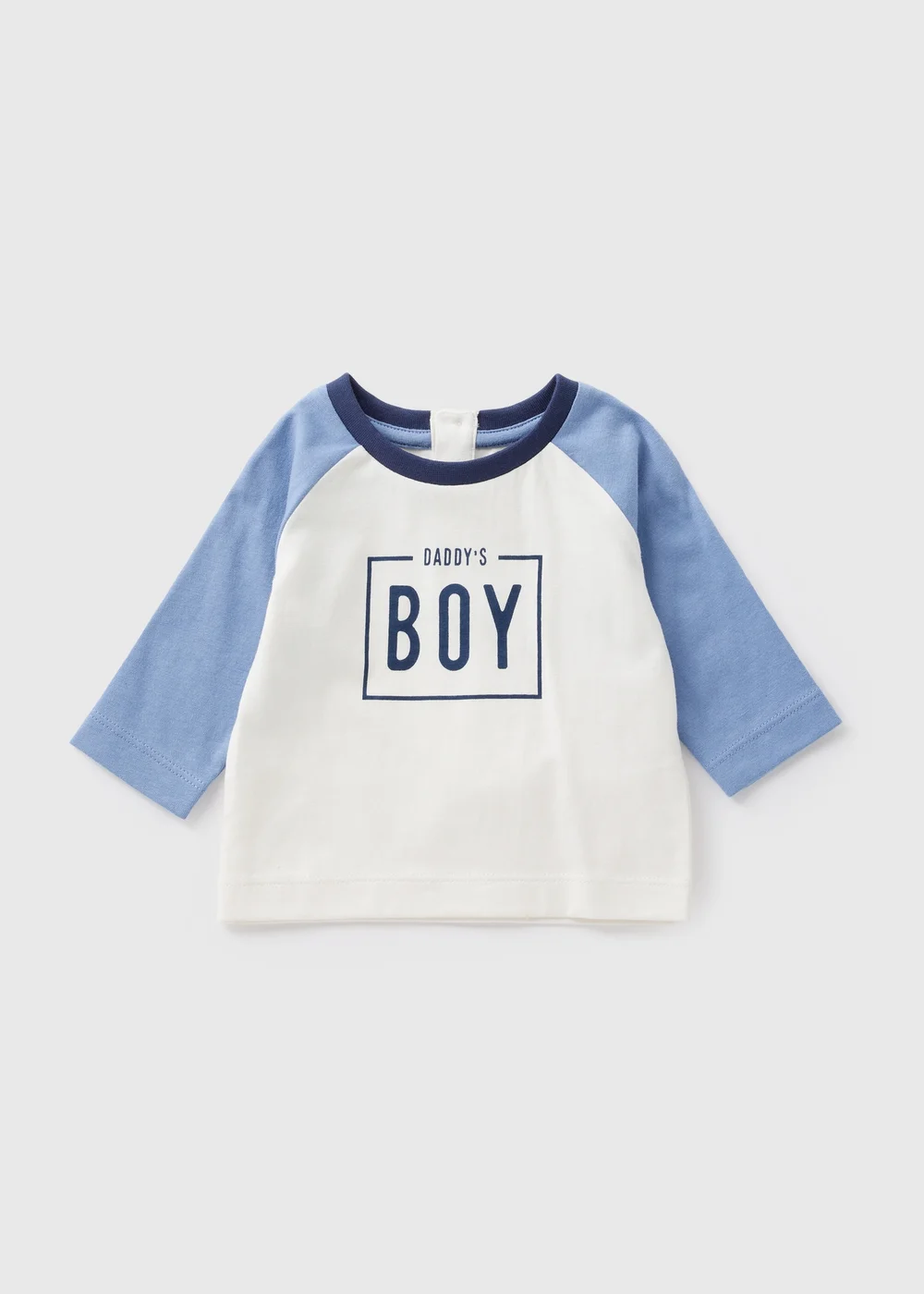 Baby Blue Daddy's Boy T-Shirt (Newborn-23mths) - Age 0 - 3 Months Image 1