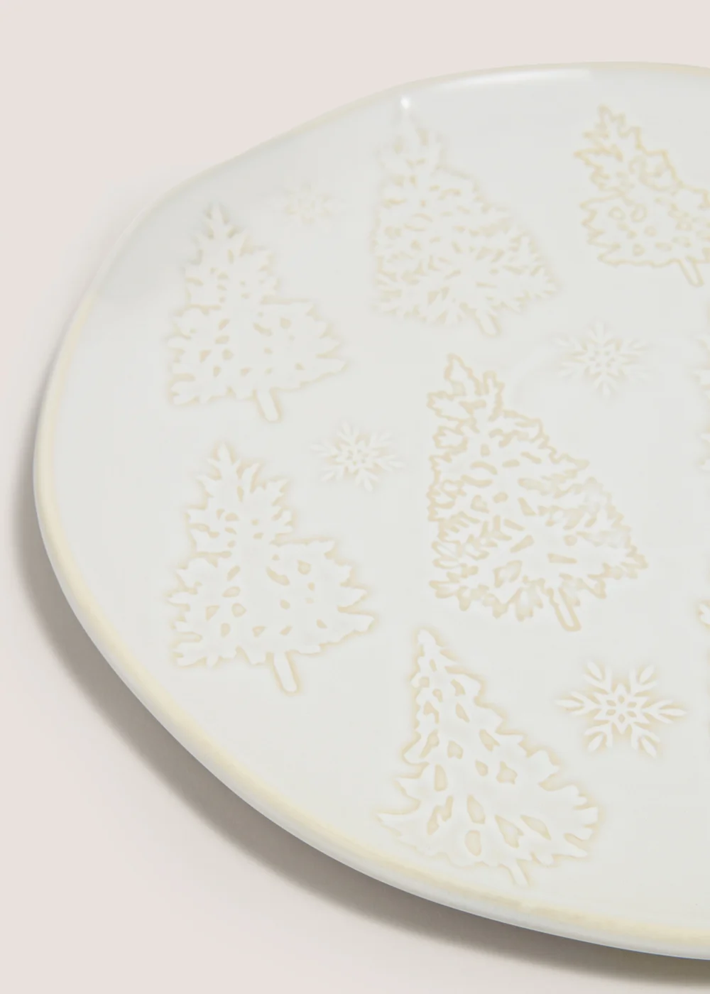 Wondrous Cream Dinner Plate Image 2