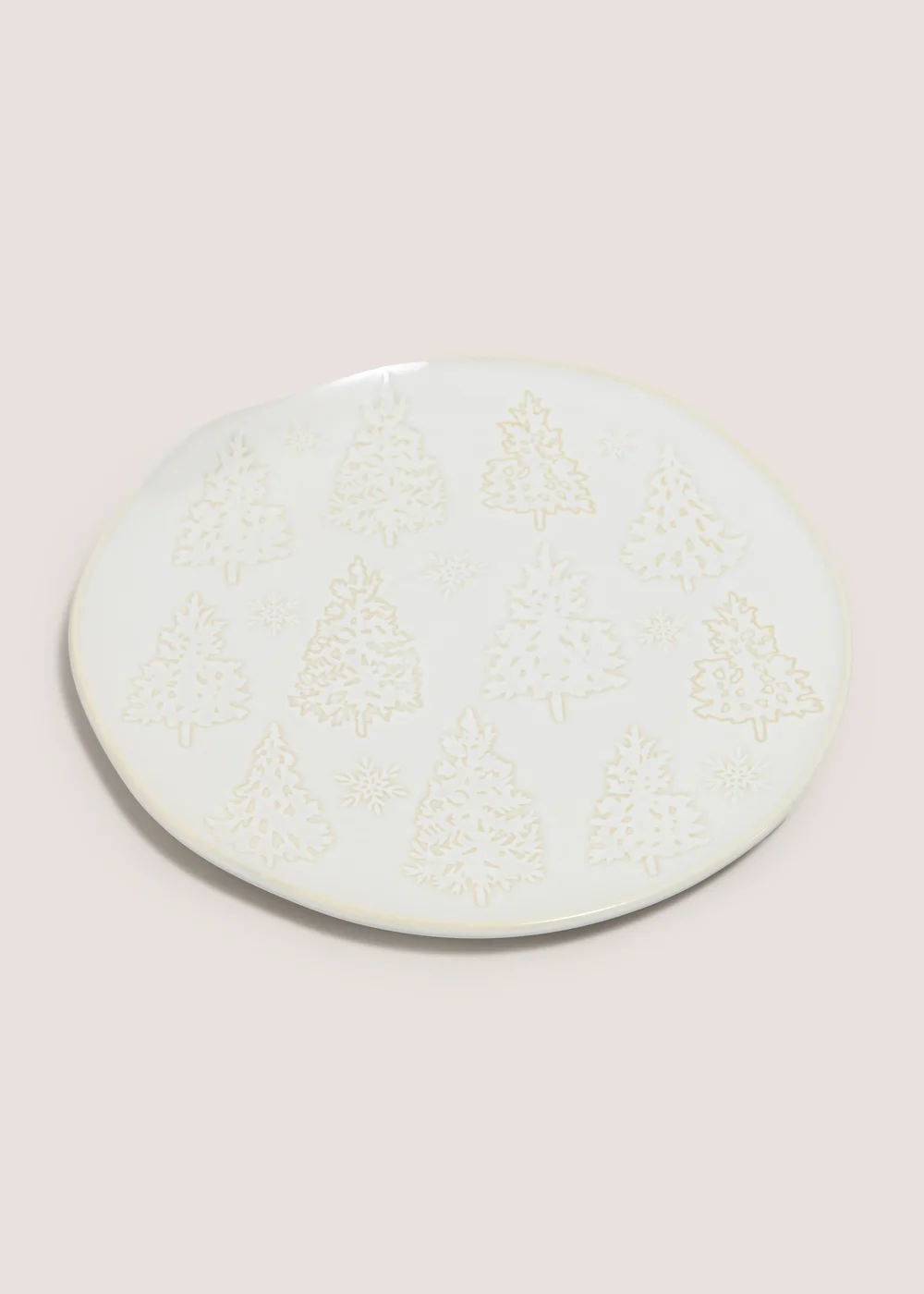 Wondrous Cream Dinner Plate Image 1