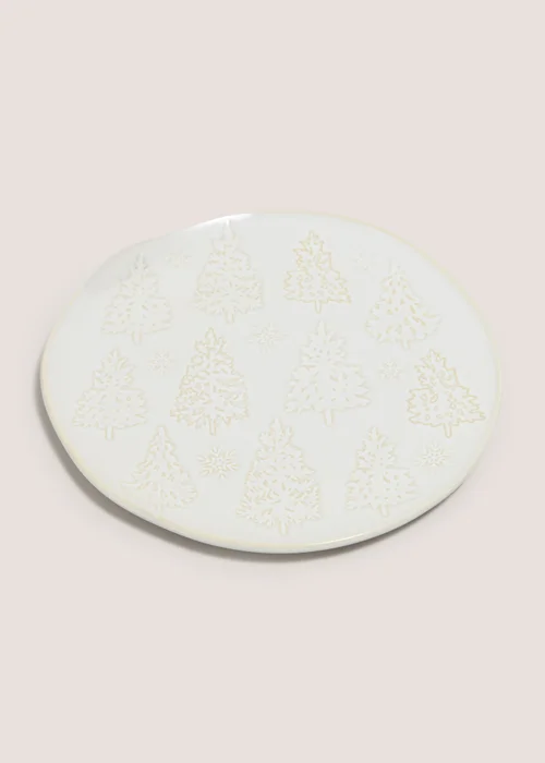 Wondrous Cream Dinner Plate Image 1