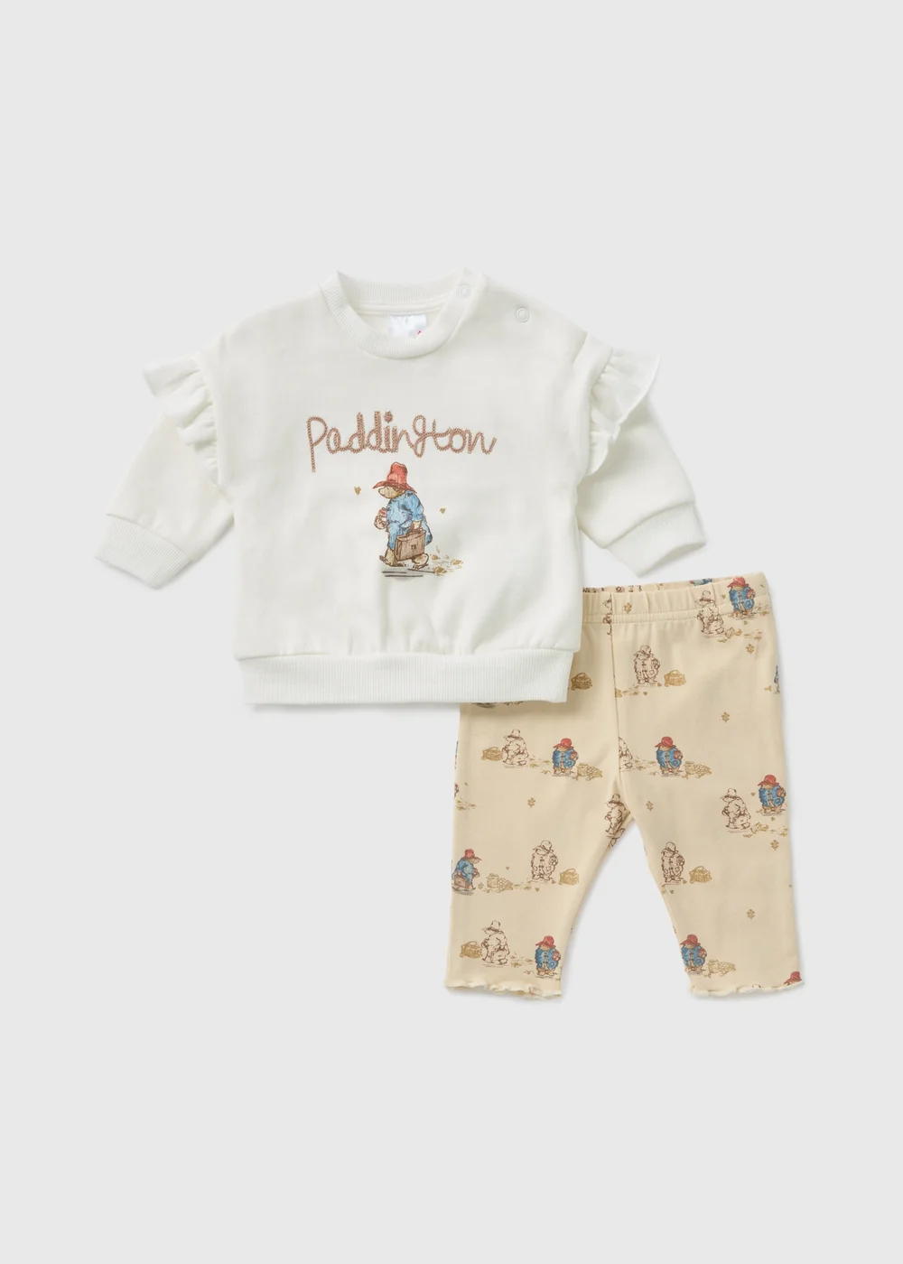 Paddington Baby Cream Top & Leggings Set (Newborn-18mths) - Age 0 - 3 Months Image 1