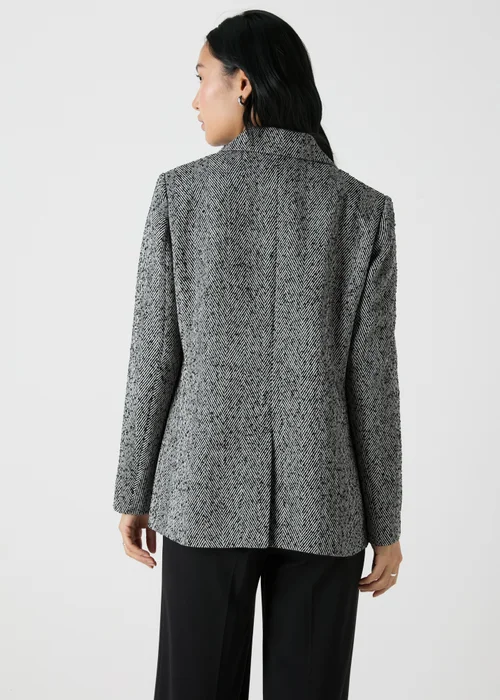 Et Vous Black Herringbone Blazer - 8 Image 2