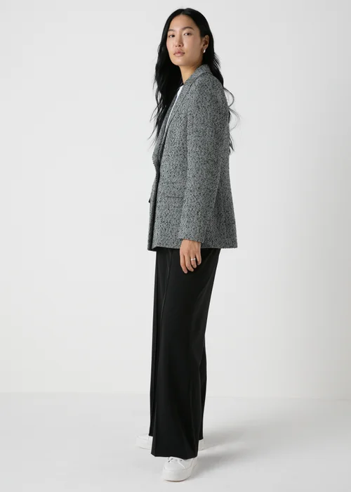 Et Vous Black Herringbone Blazer - 8 Image 3