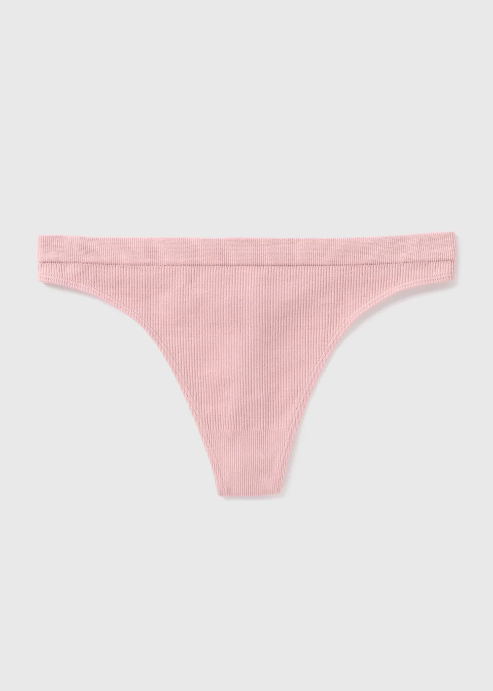 Pink Seamless Thong Knickers - Small Image 4