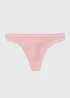 Pink Seamless Thong Knickers - Small Image 4