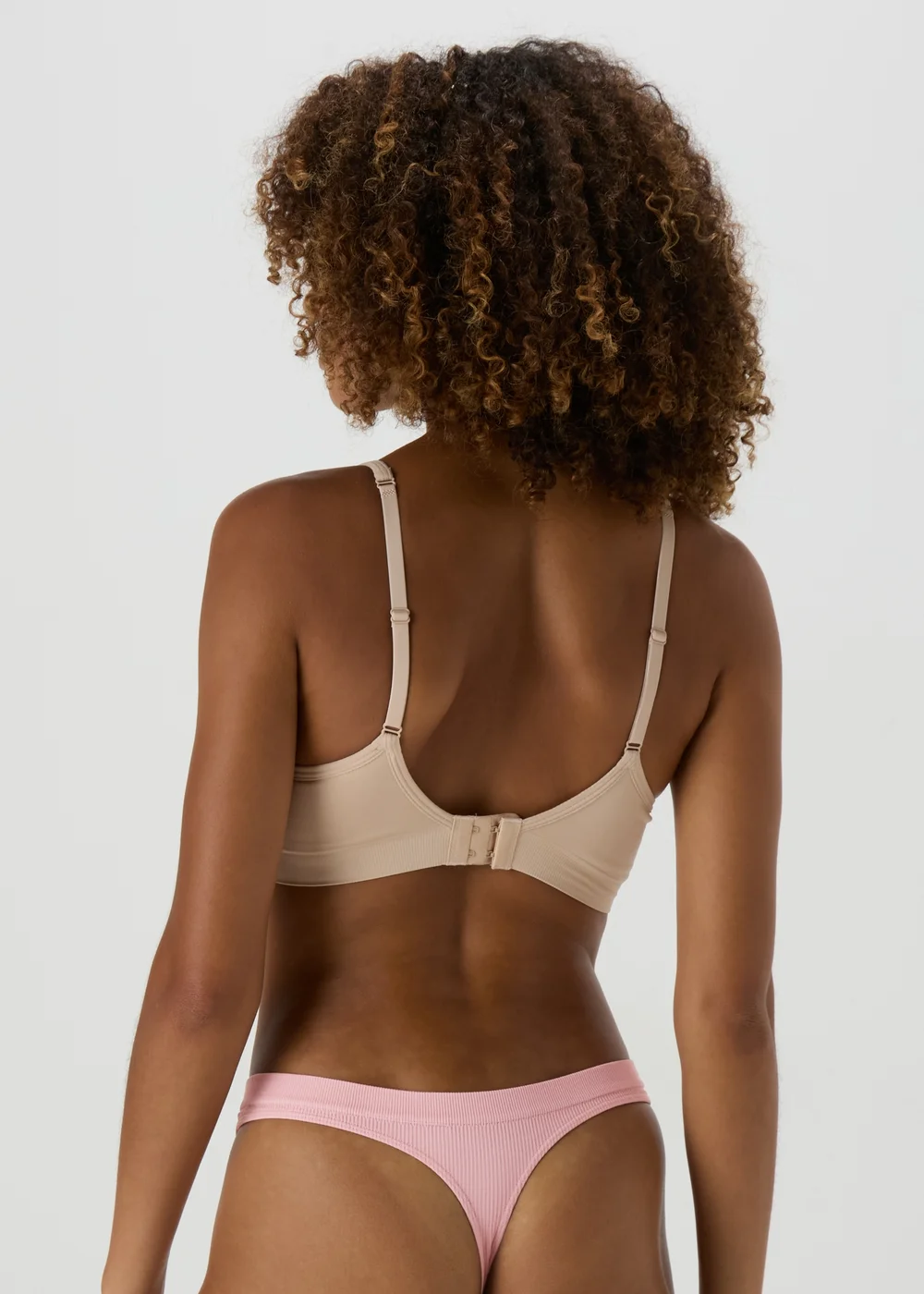 Pink Seamless Thong Knickers - Small Image 2