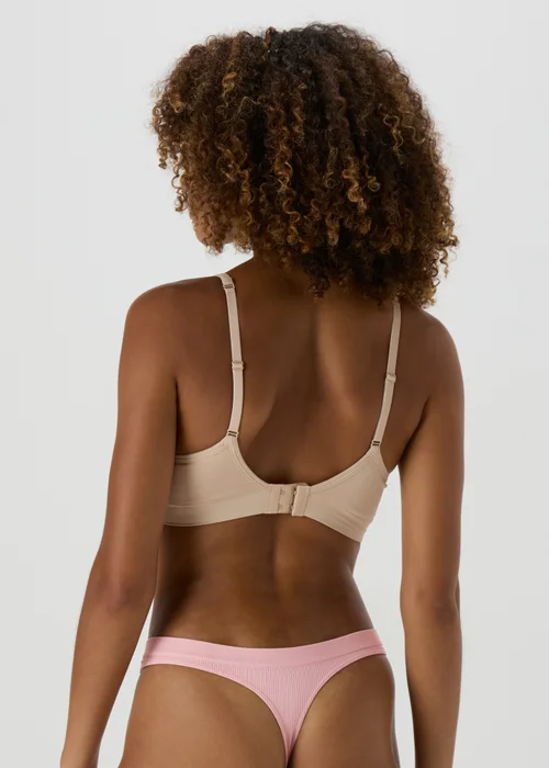 Pink Seamless Thong Knickers - Small Image 2