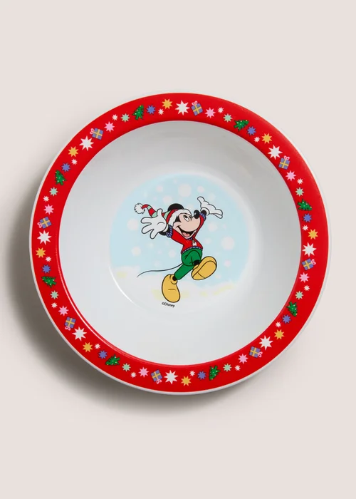 Christmas Mickey & Minnie Bowl Image 1