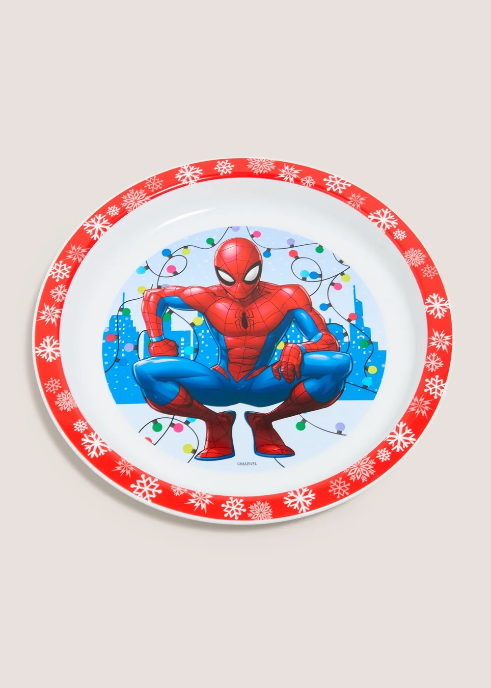 Christmas Spiderman Plate Image 1