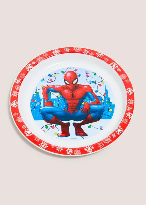Christmas Spiderman Plate Image 1