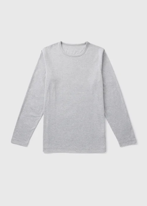 Grey Long Sleeve Thermal T-Shirt - S Image 1