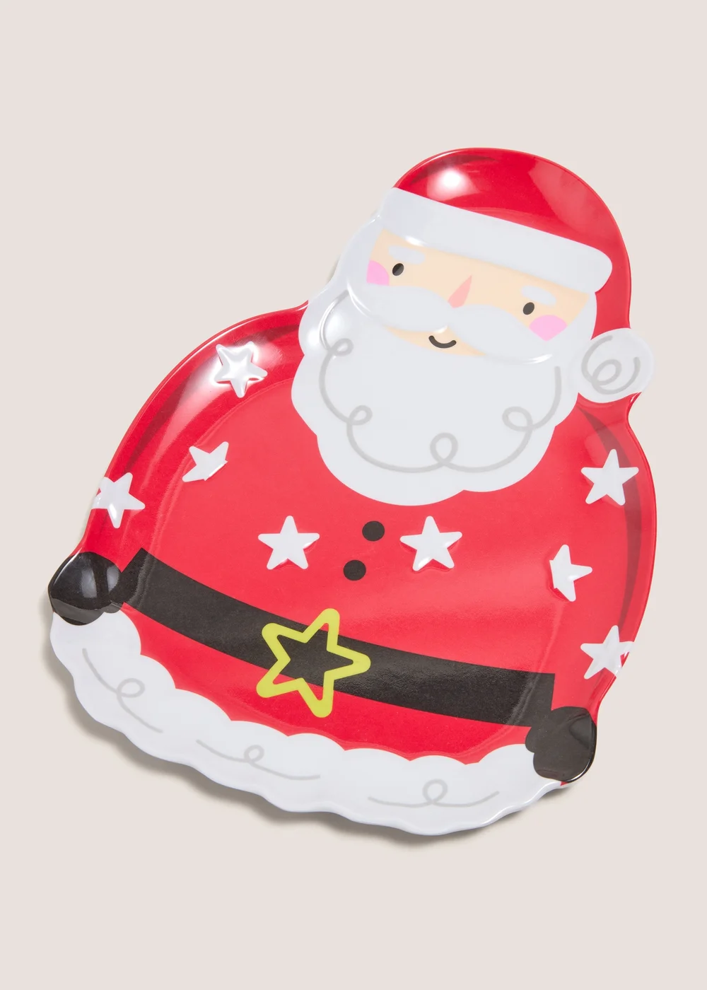 Kids Santa Melamine Plate Image 1