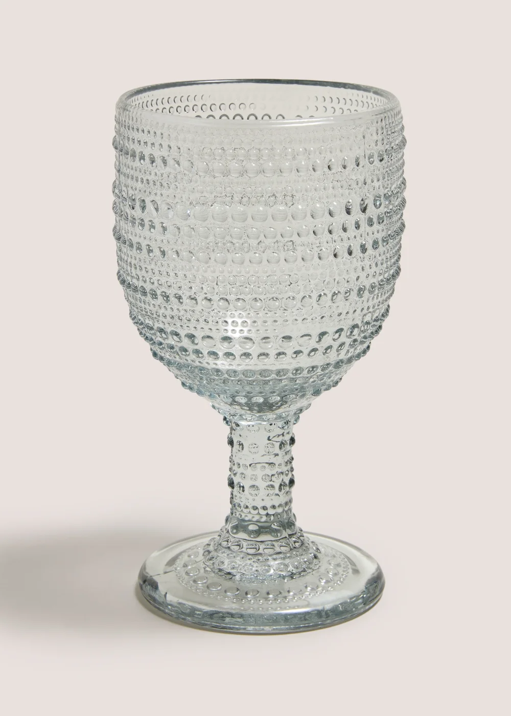Grey Bubble Embossed Wine Glass Image 1