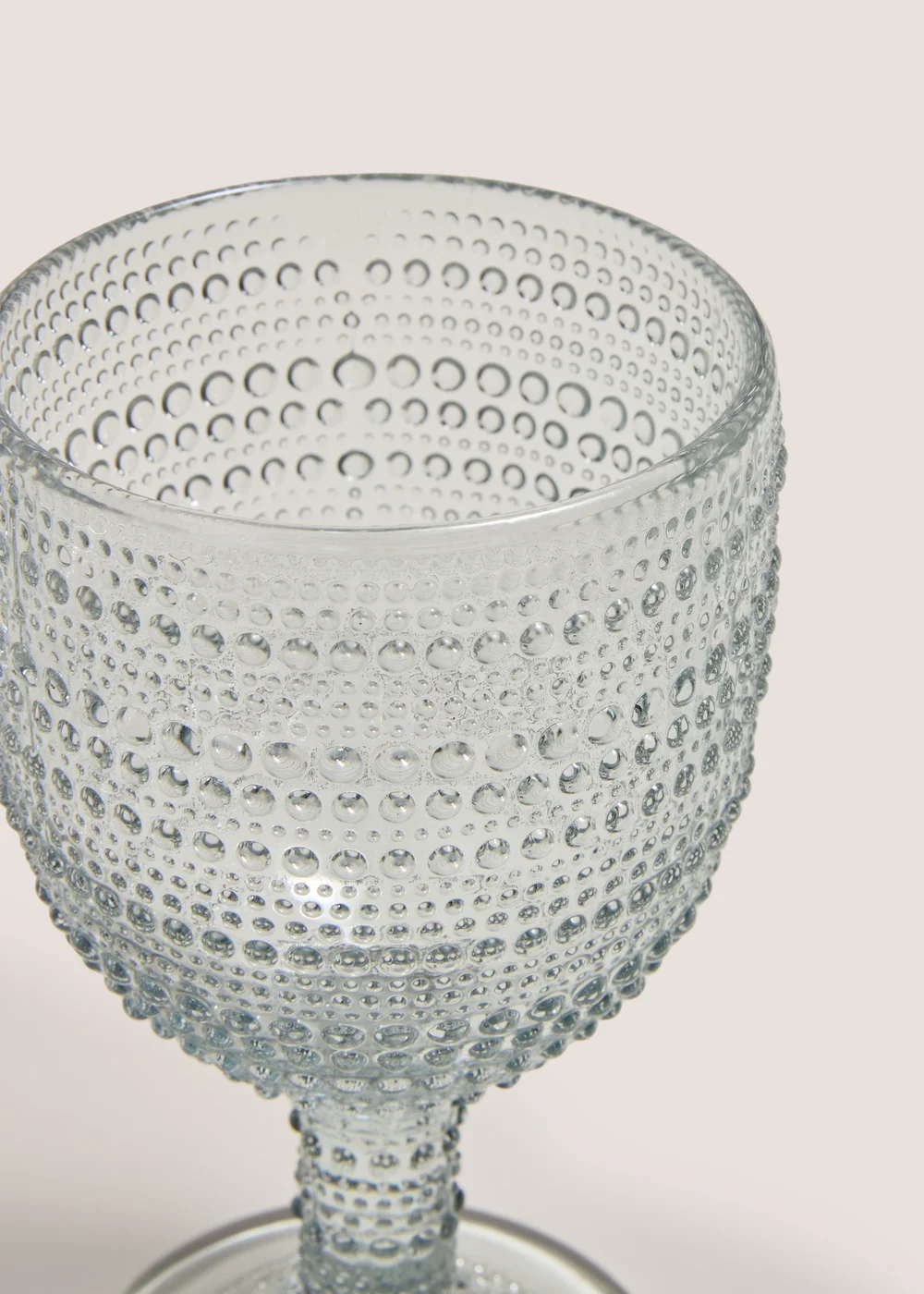 Grey Bubble Embossed Wine Glass Image 2