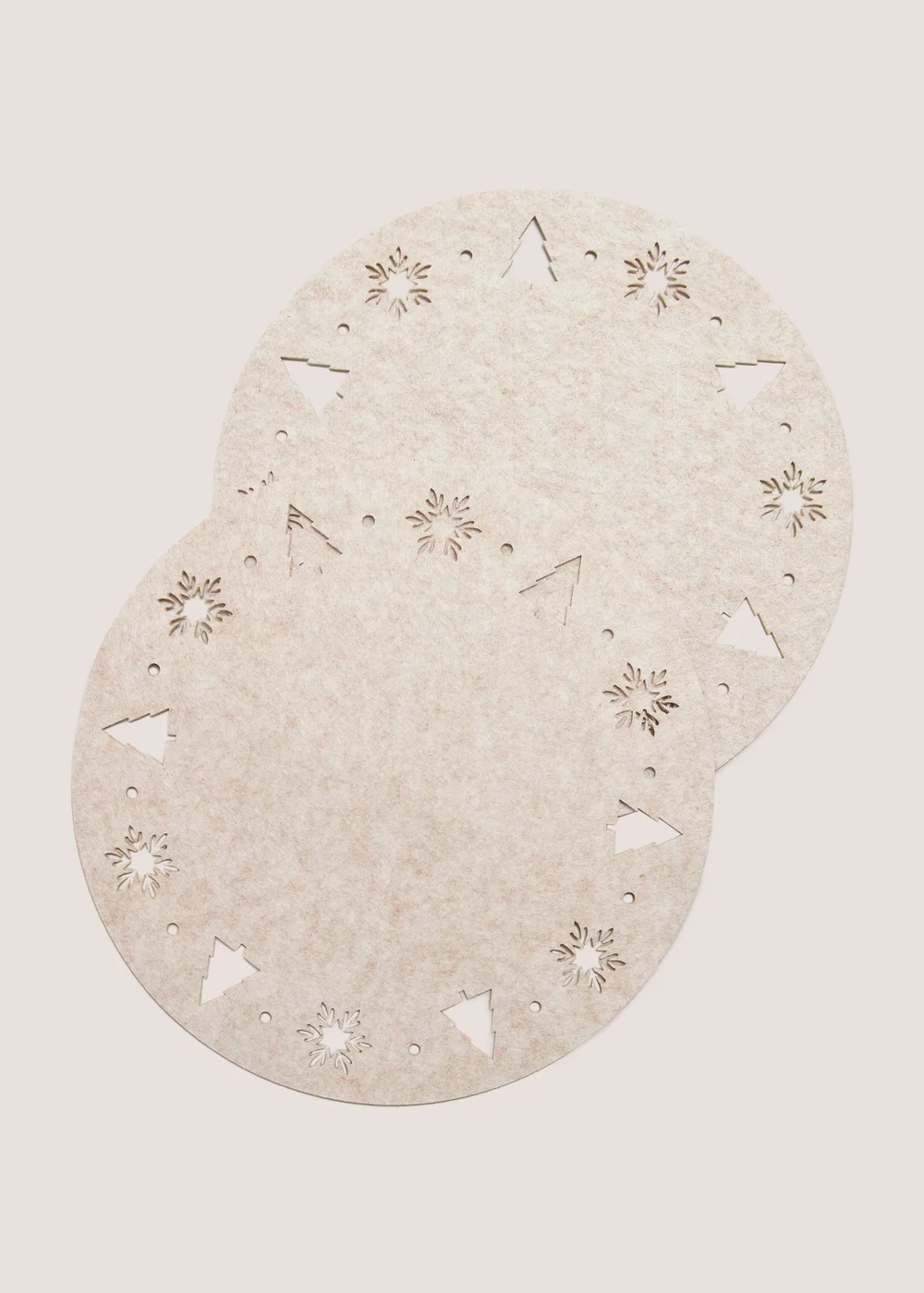 Wondrous 2 Pack Cream Felt Placemats Image 1
