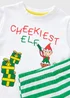 Boys Green Elf Top & Bottoms Pyjama Set (1-7yrs) - 1 to 1 half years Image 2