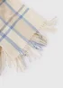 Cream Check Scarf - One Size Image 2
