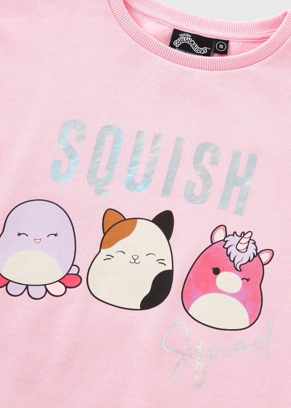 Squishmallow Kids Pink Sweatshirt (5-13yrs) - 5 Yrs Image 2
