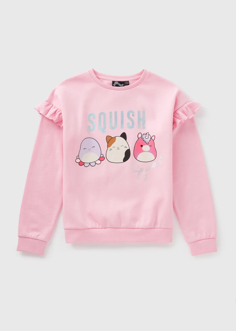 Squishmallow Kids Pink Sweatshirt (5-13yrs) - 5 Yrs Image 1