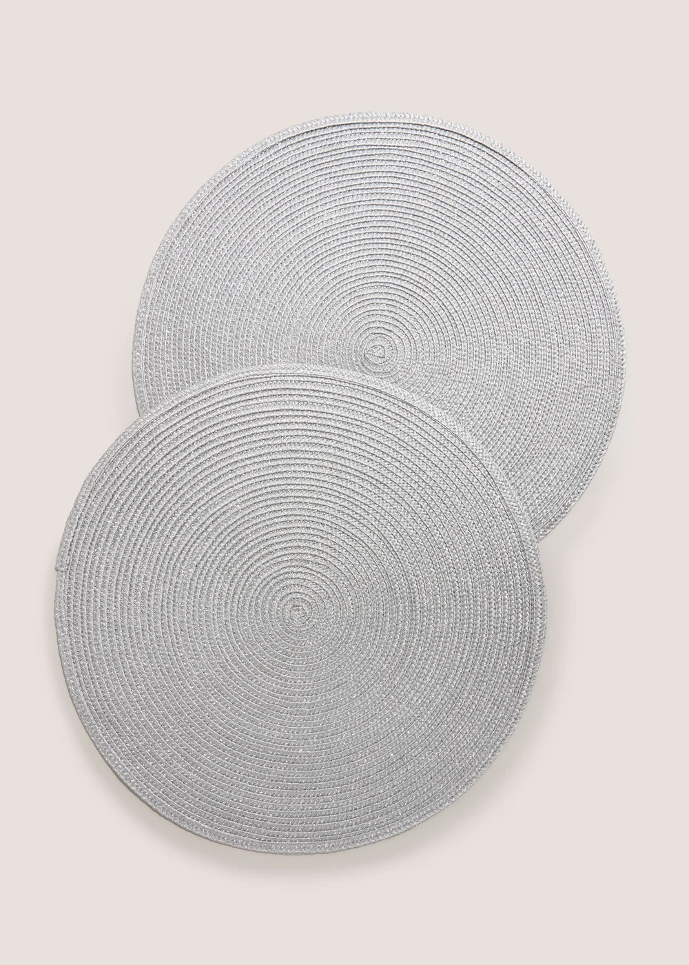 Wondrous 2 Pack Silver Placemats Image 1