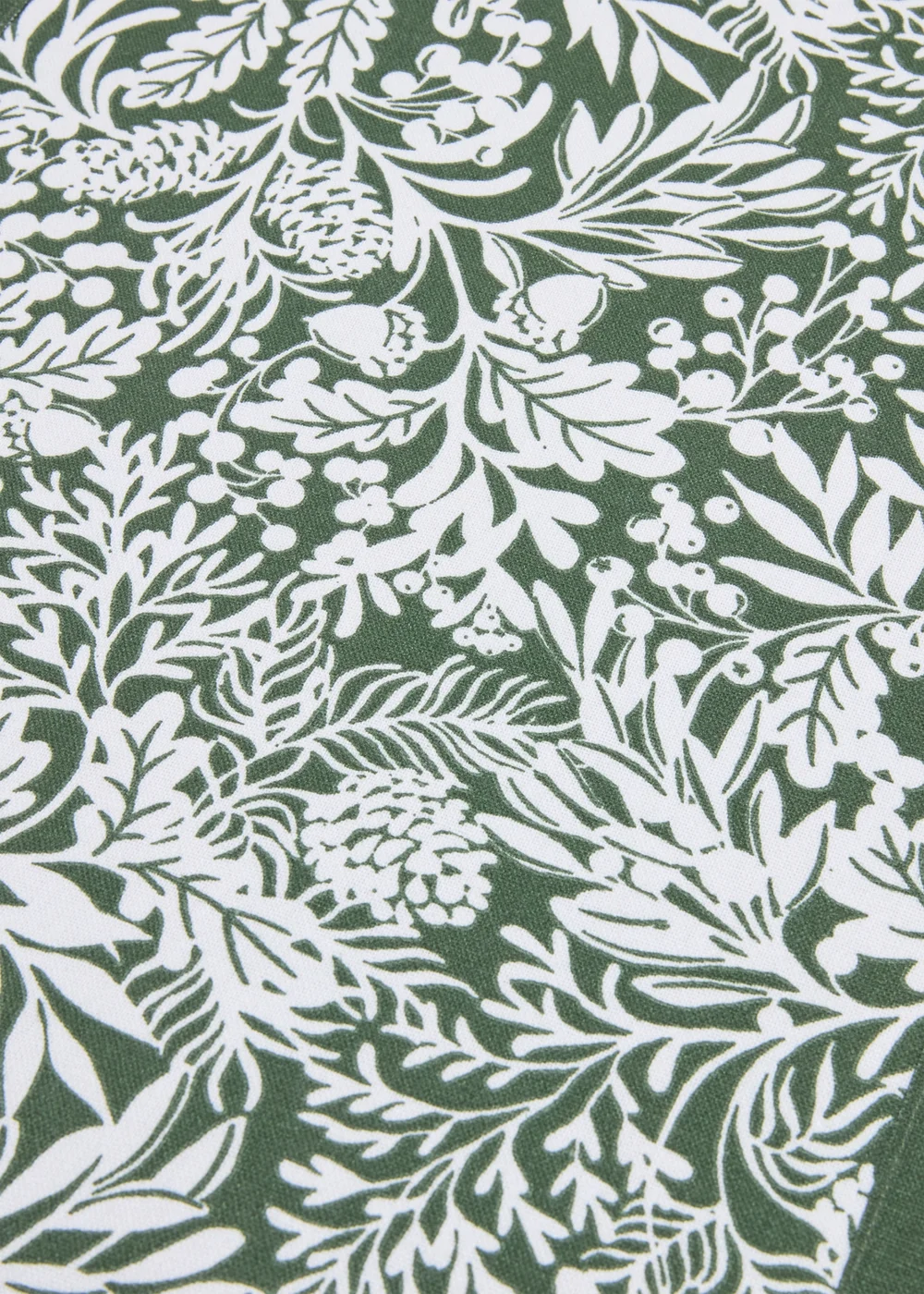 Winter Poem Green Winter Leaf Table Runner Image 2