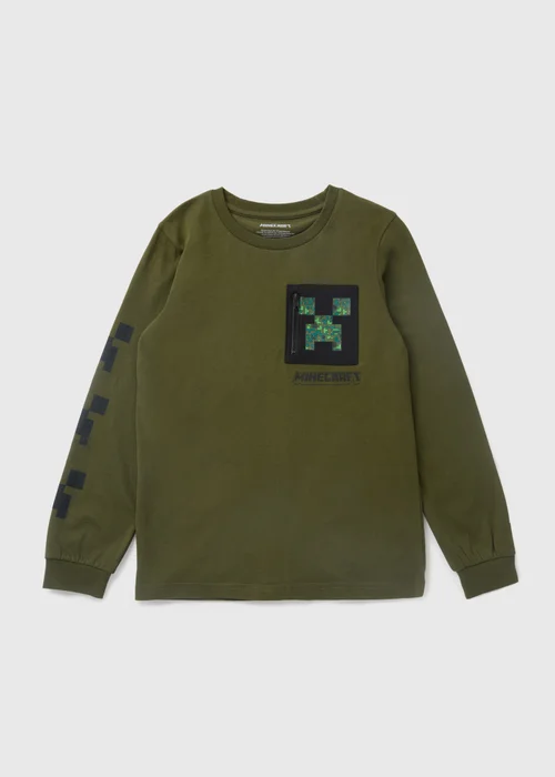 Minecraft Kids Khaki T-Shirt (4-13yrs) - Age 4 Years Image 1
