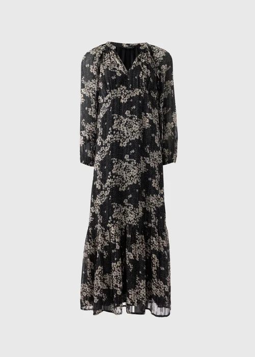 Et Vous Black Ditsy Floral Midaxi Dress - Size 8 Image 4