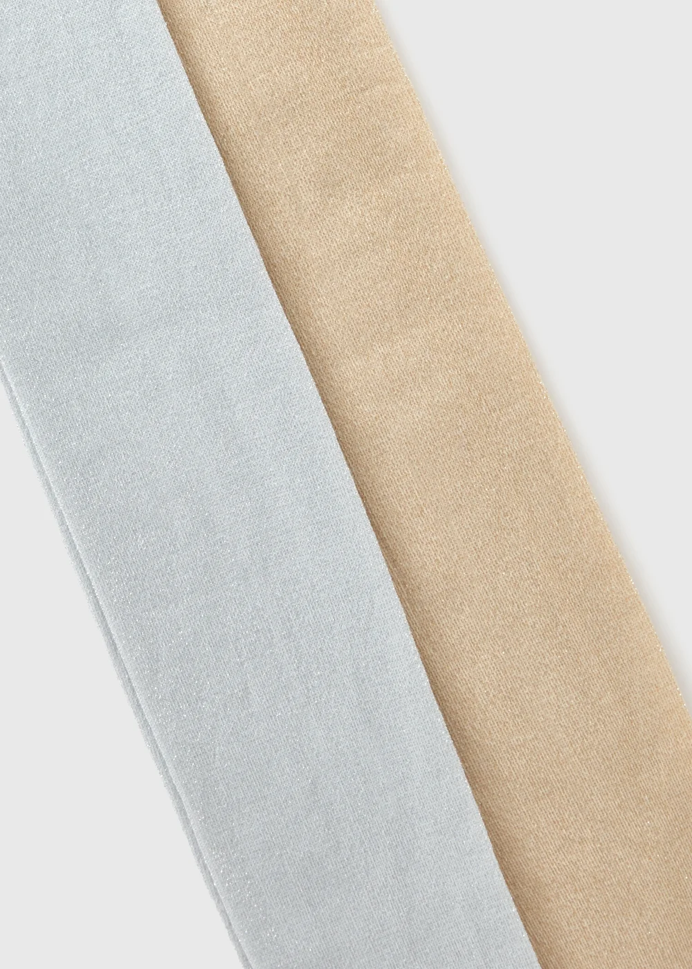 2 Pack Girls Gold & Silver Sparkle Tights (2-11yrs) - 2-3 Yrs Image 2