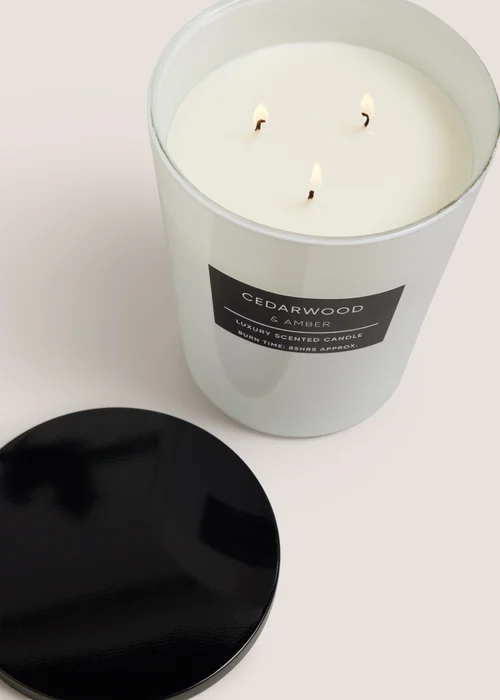 Amber & Cedarwood Elegance Large Candle Image 2