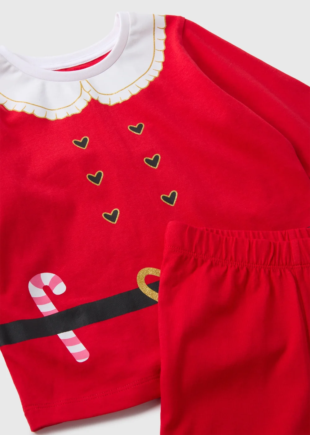 Kids Red Mrs Claus Pyjama Set (1-7yrs) - 1 half year to 2 Image 2