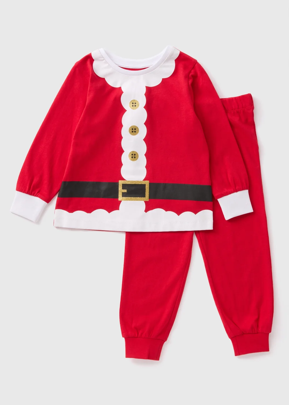 Kids Red Santa Dress Up Pyjama Set (1-7yrs) - 1 half year to 2 Image 1