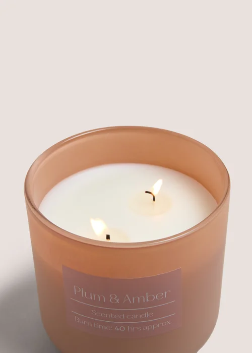 Plum & Amber Scented Jar Candle Image 2