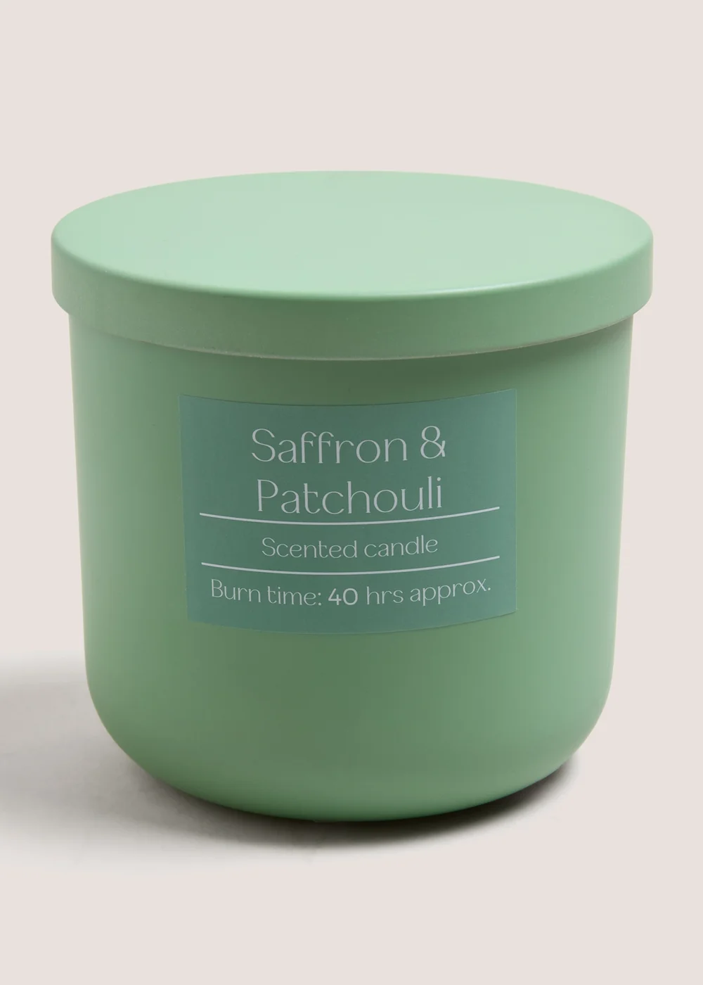 Saffron & Patchouli Scented Jar Candle Image 1