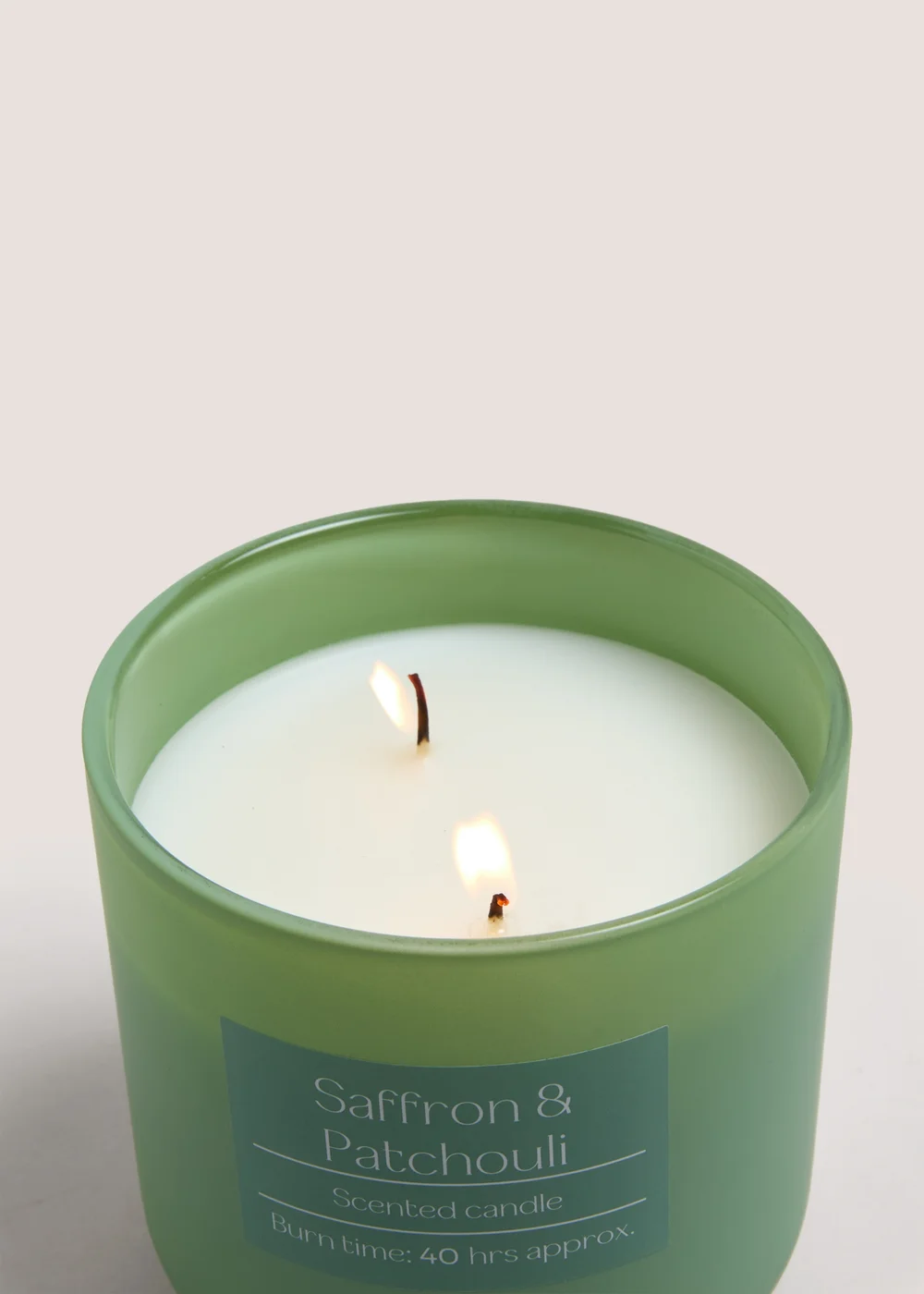 Saffron & Patchouli Scented Jar Candle Image 2