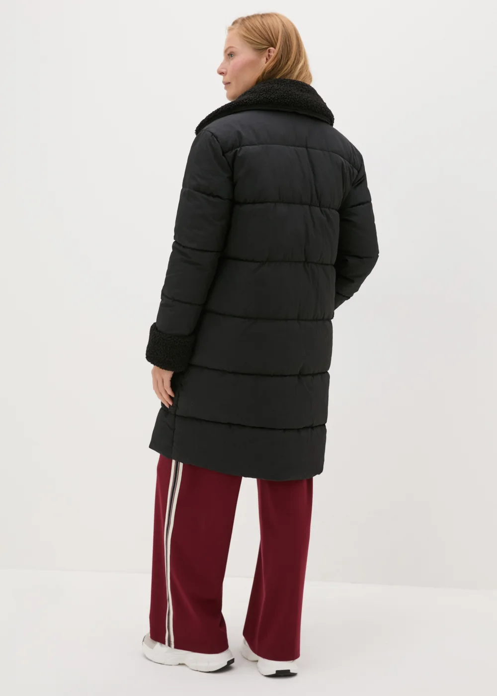 Black Hybrid Padded Coat - 8 Image 2