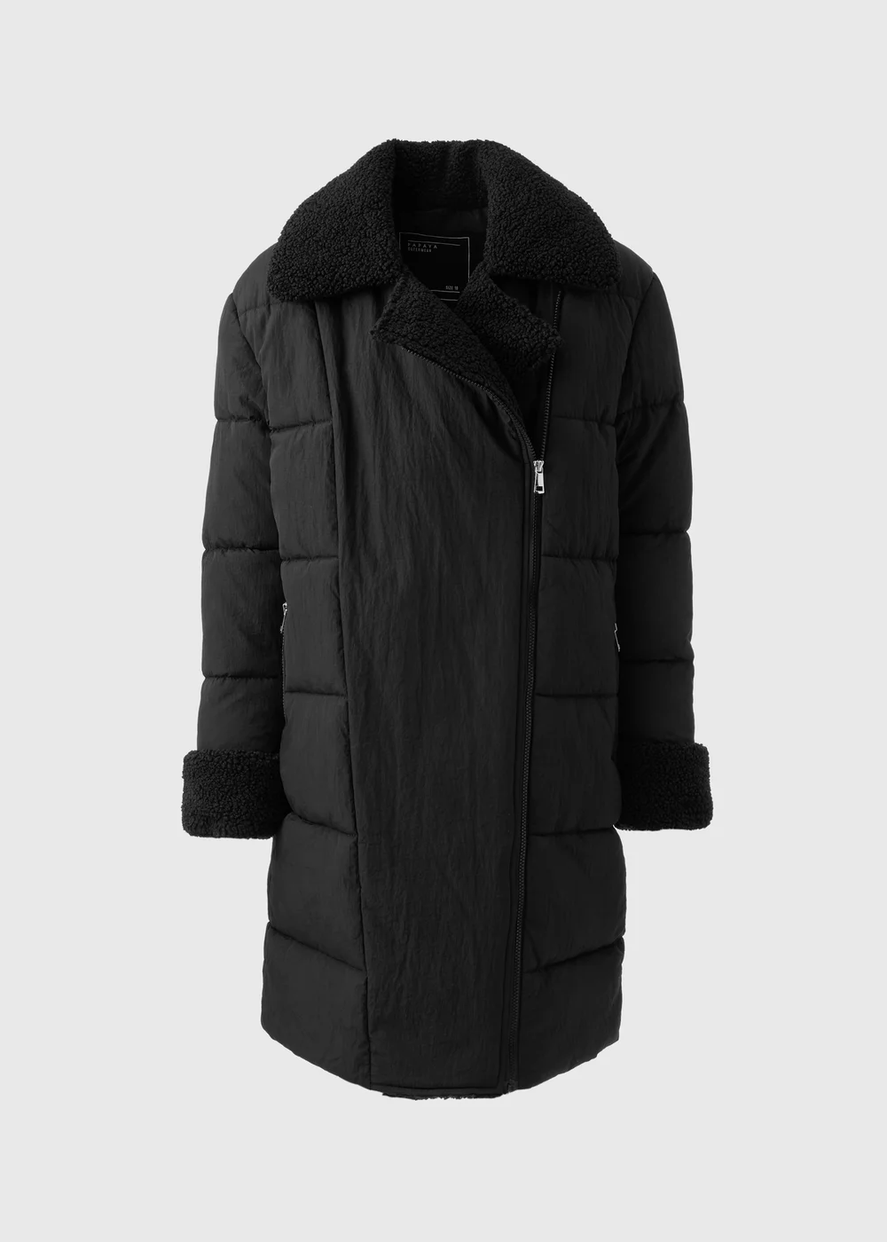 Black Hybrid Padded Coat - 8 Image 4