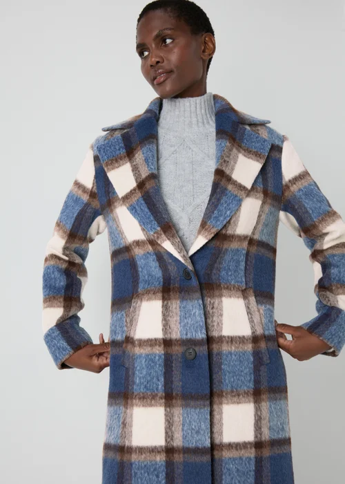 Blue Check Coat - 8 Image 3