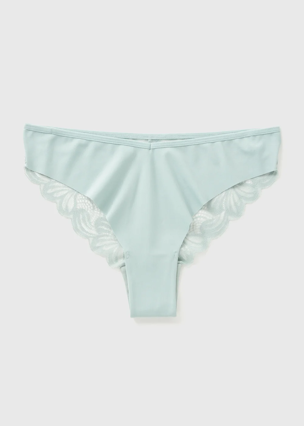 Green Lace Detail Brazilian Knickers - Small Image 3