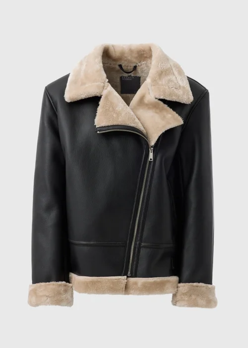 Black Aviator Jacket - 8 Image 3