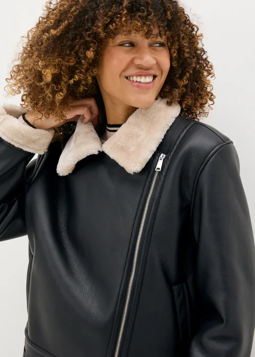 Black Aviator Jacket - 8 Image 2